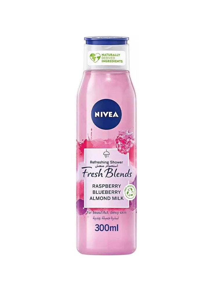 Nivea Fresh Blends Refreshing Shower Gel Cranberry & Almond Milk - 300ml
