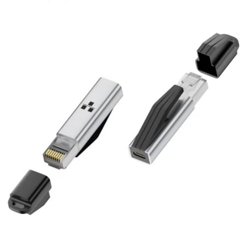 1 قطعة USB-C أنثى إلى RJ45 ذكر جيجابت إيثرنت محول 1 جيجابت في الثانية بطاقة الشبكة المحمولة لأجهزة الكمبيوتر المحمولة ماك بوك برو للتبديل جهاز التوجيه ل iPhone16 باد XPS - Image 1