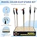 OPHIR Model Color Clip Base Stand Holder with 10x Coloring Clips for Airbrush Hobby Craft DIY Painting - Image 3