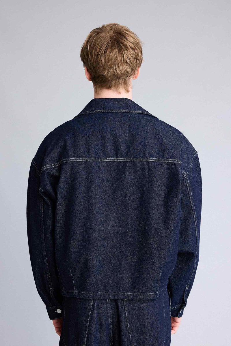 DeFacto Blue Man Cotton Oversize Jacket Casual - Image 5