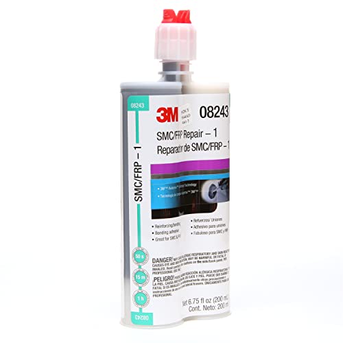3M SMC/Fiberglass Repair Adhesive-1, 08243, Black, 200 mL Cartridge, Two-Part Urethane or Two-Part Epoxy Adhesive for Auto Repair Jobs - Image 2