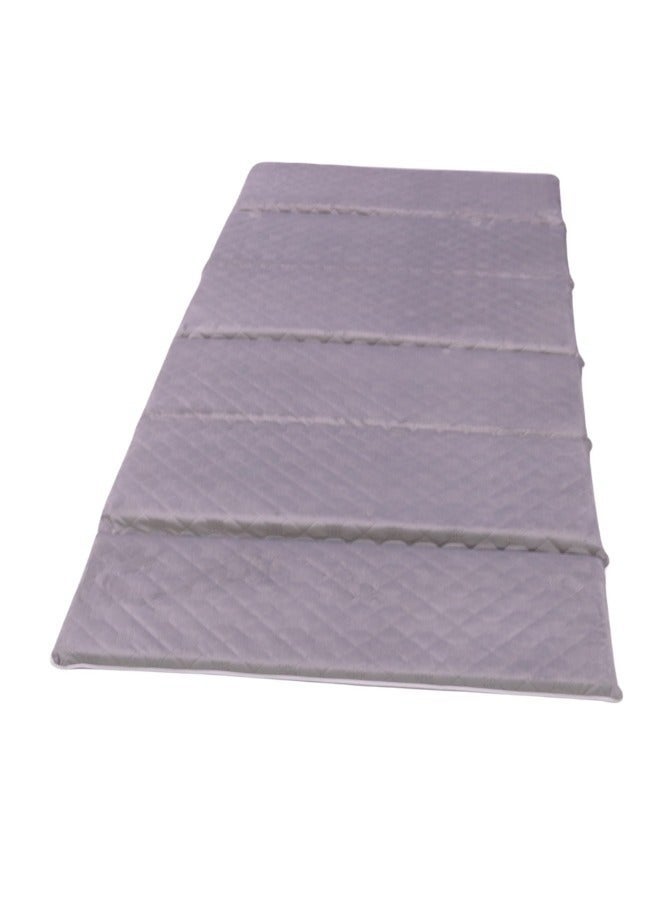 Generic A soft and comfortable sponge mattress that is foldable and easy to carry with a bag. A multi-use mattress for trips, sleeping, and exercising, and for children, size (190*90*6 cm)  - Image 1