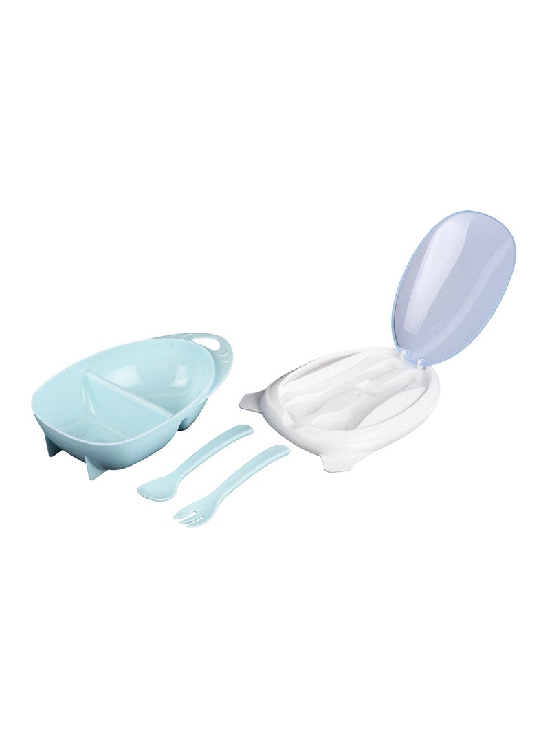 CMP - Lunch Box 2 Compartments and 2 Pc Cutleries - Image 1