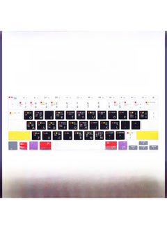 For Mac Book Apple Notebook Function Keys Air Protection PS Quick MAC Keys OS Computer Keyboard Film-Color:Wubi Radical Orange-Dimensions:12 Inches/A1708(no Touch Bra)