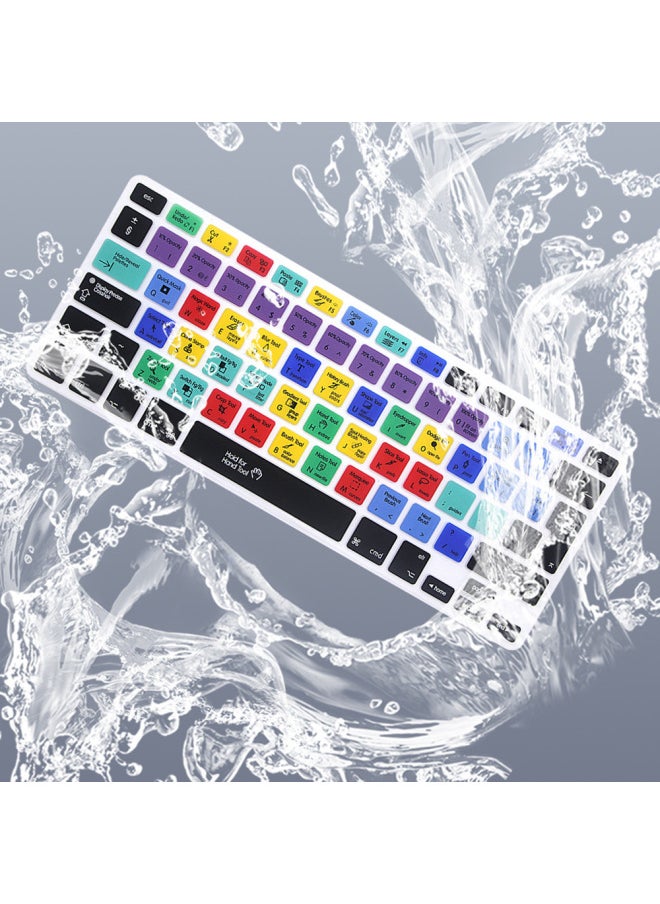 Generic - For Mac Book Apple Notebook Function Keys Air Protection PS Quick MAC Keys OS Computer Keyboard Film-Color:Wubi Radical Orange-Dimensions:12 Inches/A1708(no Touch Bra) - Image 1