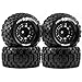 REDSPIDER 116 RC Truck Tires Wheel 12mm Hex for Traxxas Mini Maxx 1071541 Mini XRT VXL 1080761 ERevo Mini XRT MJX 16207 16210 16209 16208 HSP 94186 LOSI 118 Mini LMT 4PCS Black - Image 2