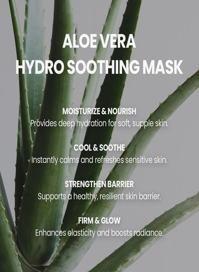 VENAMINE Korean Aloe Vera Hydro Soothing Face Masks, Moisturizing Sheet Mask for Sensitive Skin, 0.81 fl. oz (10 sheet) - Image 3