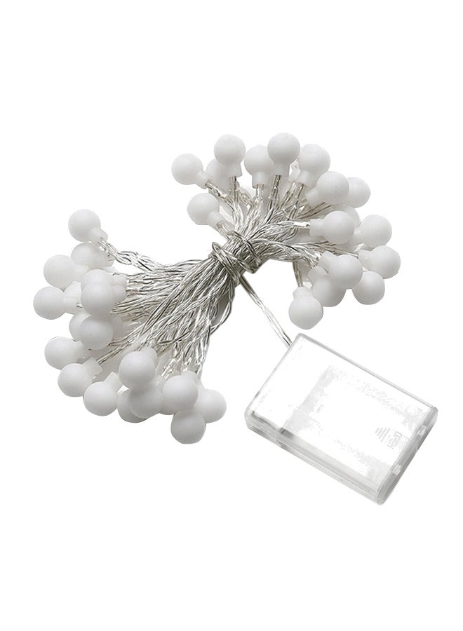 Loquat Decorative Cherry Balls Fairy LED String Light Yellow 13 x 8 x 7cm - Image 1