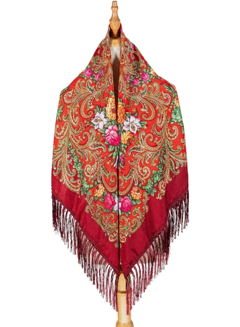 Katerina Women's Eastern European Cotton Tassel Shawl