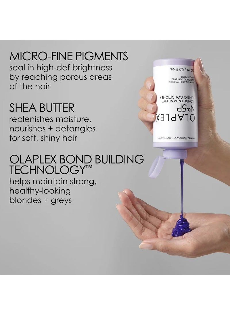 Original OLAPLEX N° 5P Blonde Enhancer™ Toning Conditioner 8.5 fl oz (250 ml)  - Image 5
