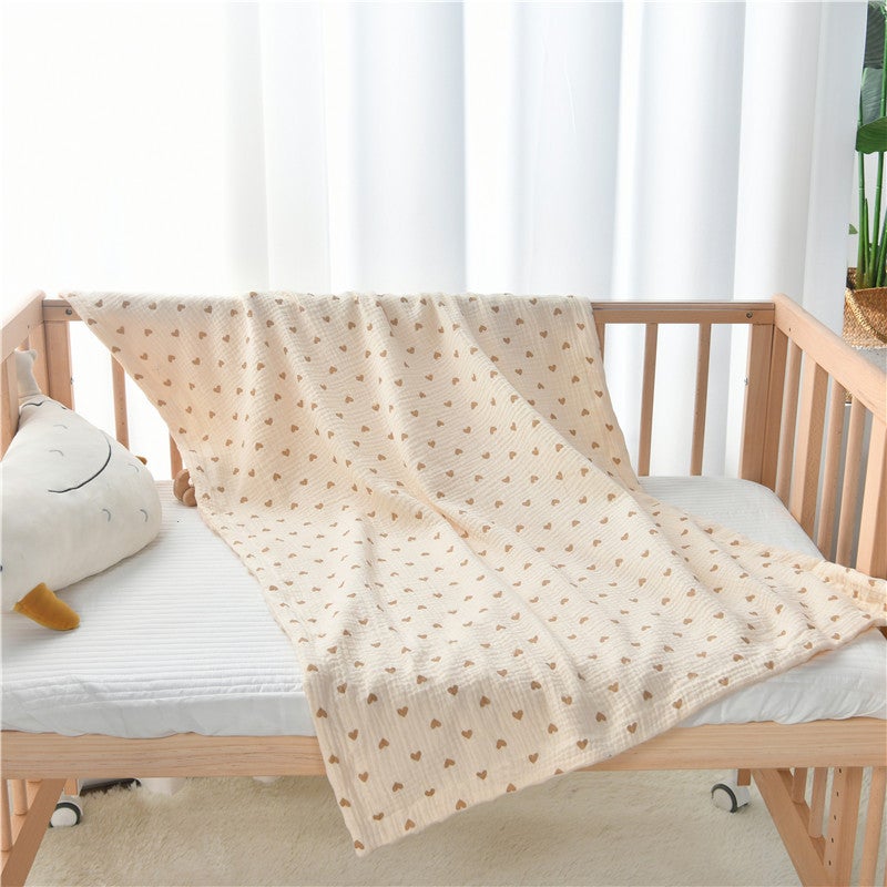 Explosive Crepe Bean Blanket Baby Swaddle Blanket Blanket Bag Newborn Bean Velvet Summer Quilt Air-Conditioning Quilt - Image 4