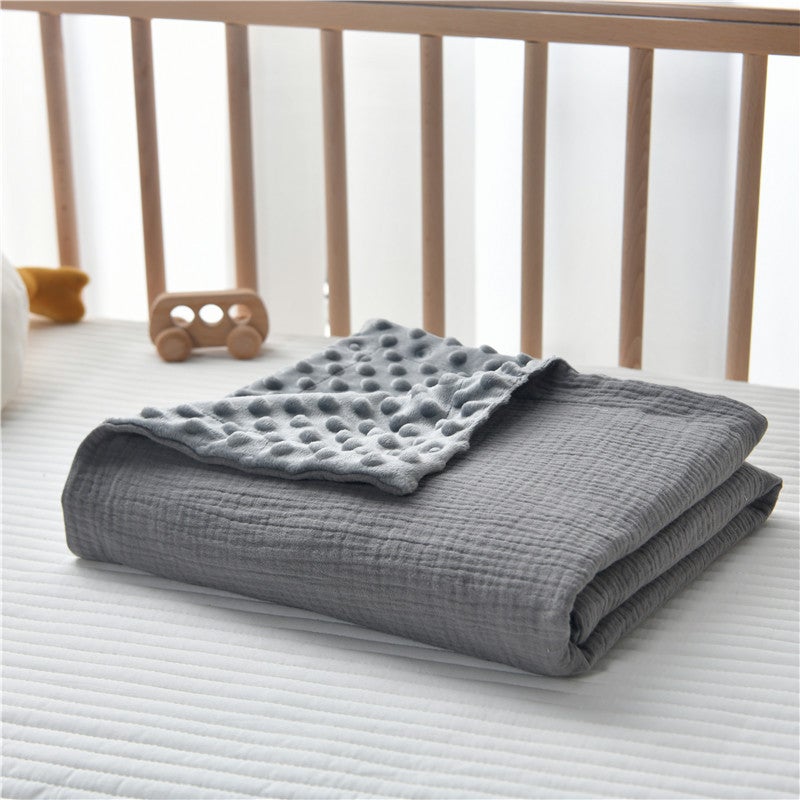 Explosive Crepe Bean Blanket Baby Swaddle Blanket Blanket Bag Newborn Bean Velvet Summer Quilt Air-Conditioning Quilt - Image 1