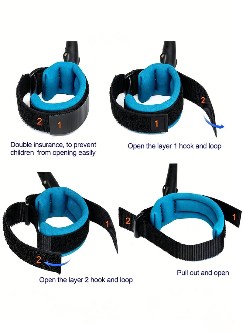 Amanli Baby Kids Safety Anti-lost Strap Walking Harness Toddler Wrist Band Leash Belt,1.5 meter - Image 4