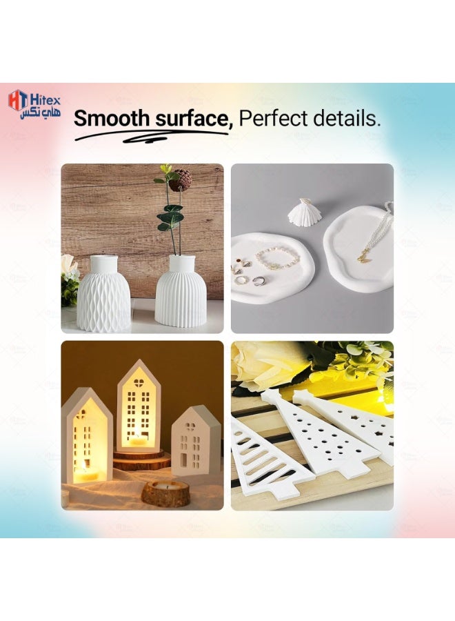 Hitex Premium White Cement for Crack Filling Universal Adhesive Repair Construction Works Art & Craft Projects Home Waterproof Bathroom & Tiles | Smooth Finishing – Ultra-White, Fast-Setting (3 Kg) - Image 5