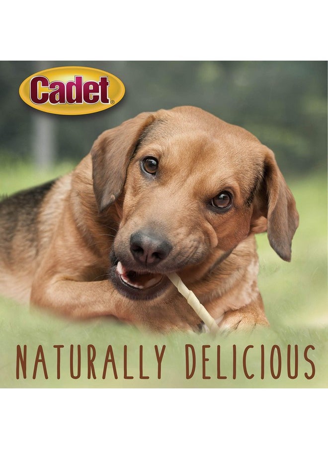 Cadet Cadet Premium Grade Beef Hide for Dogs, Long Lasting Rawhide Twist Chew Sticks, Natural Dog Chews, 5 Inch Dog Bones (100 Count)  - Image 4
