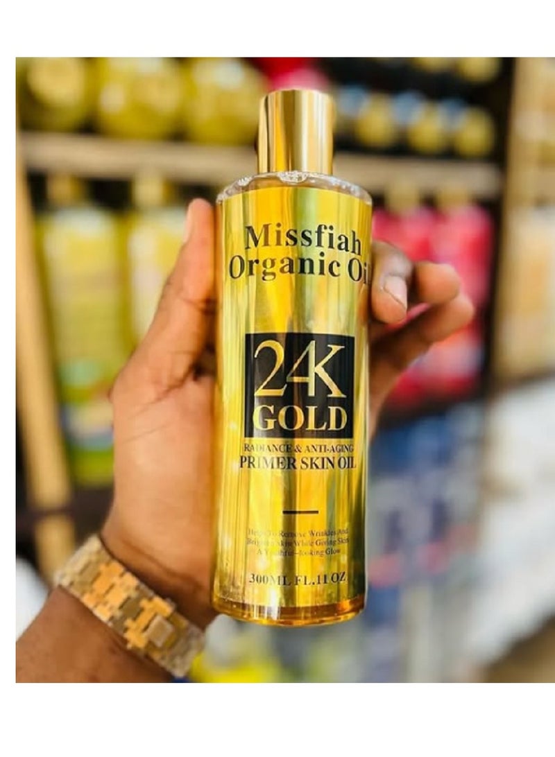 24كاي جولد زيت البشرة التمهيدي للإشراق ومكافحة الشيخوخة