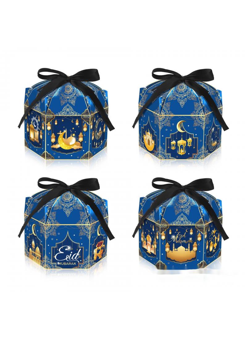 general 12-Pieces Gift Box Candy Packaging Cardboard Box For Remadam Kreem Party Souvenir - Image 2