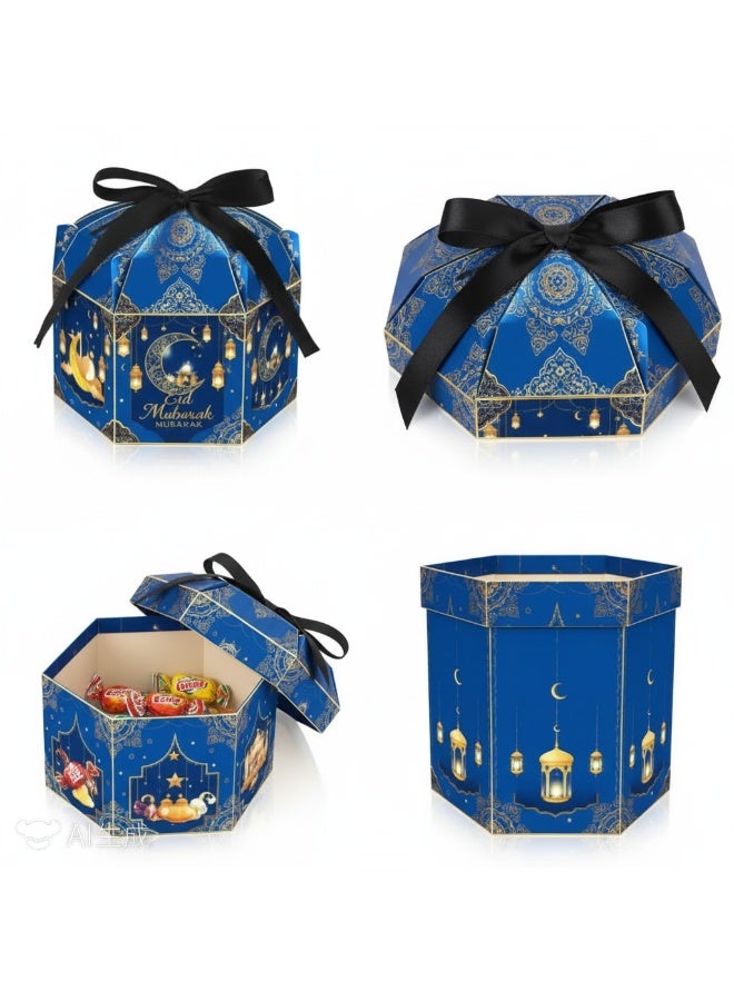 general 12-Pieces Gift Box Candy Packaging Cardboard Box For Remadam Kreem Party Souvenir - Image 1