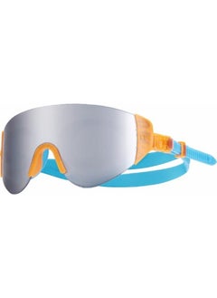 TYR Renegade Swimshades Mirrored Swim Goggles For Men & Women (Blue/Orange)  - Image 1