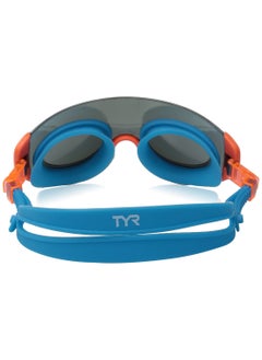 TYR Renegade Swimshades Mirrored Swim Goggles For Men & Women (Blue/Orange)  - Image 2