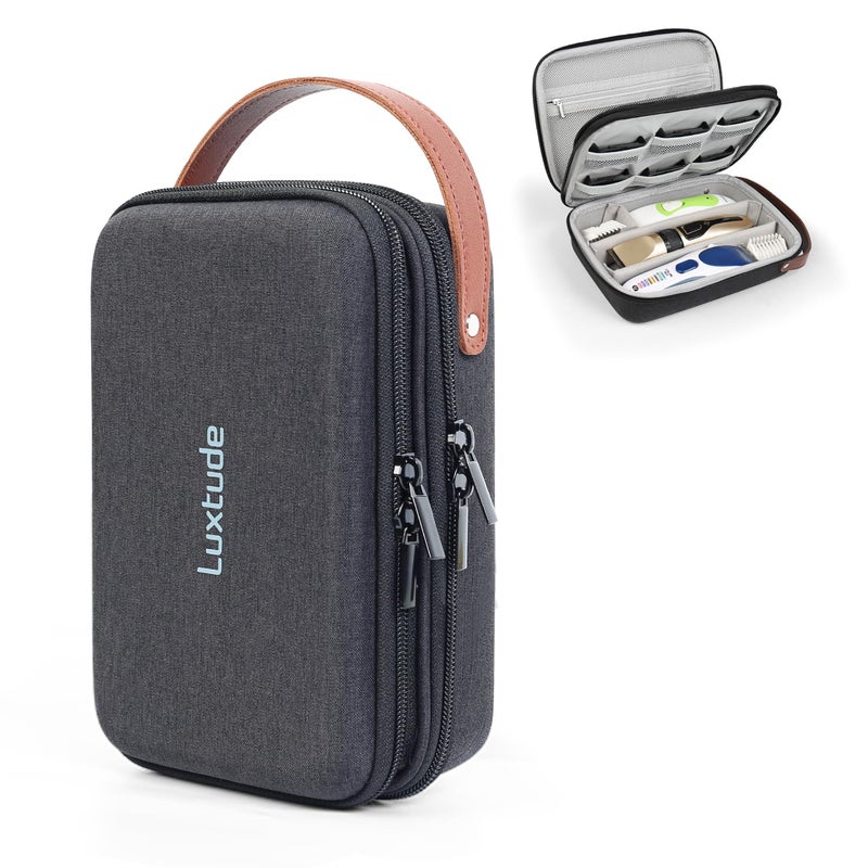 Luxtude Hair Clipper Case Portable Barber Travel Cases for Trimmers Guards Accessories Fits Wahl Andis Hatteker Oneisal Grooming Tools Case Only - Image 2