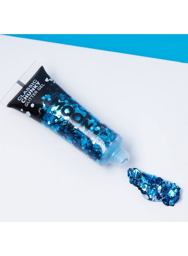 Moon Glitter جل لامع كلاسيكي سميك من مون غليتر 0.40 أونصة مجموعة من 6 ألوان للوجه - Image 5