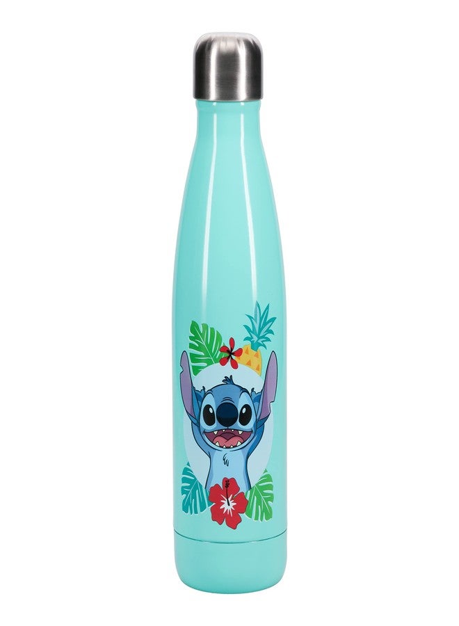 Paladone Disney Lilo and Stitch Official Licensed 15oz Metal Water Bottle with Screwtop Lid, Kids Reusable Stainless Steel Canteen, Insulated Tumbler - Lilo and Stitch Gift Insulated Tumbler - Image 2
