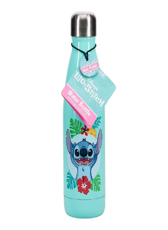 Paladone Disney Lilo and Stitch Official Licensed 15oz Metal Water Bottle with Screwtop Lid, Kids Reusable Stainless Steel Canteen, Insulated Tumbler - Lilo and Stitch Gift Insulated Tumbler - Image 1