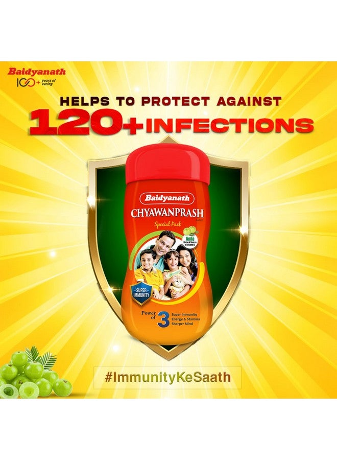 Baidyanath بايدياناث شياوانبراش الخاص - 950 جرام | معزز المناعة | يعزز القوة والقدرة على التحمل | مصنوع من 52 مكونًا - Image 3