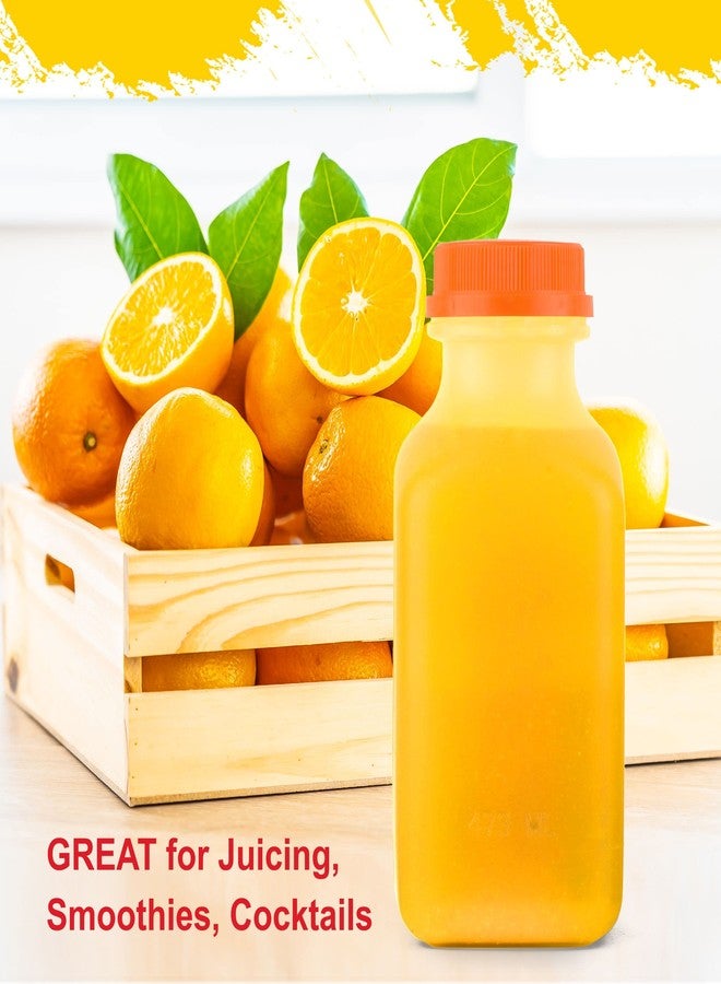 EcoQuality Empty Plastic Juice Bottles with Tamper Evident Caps 12 OZ - Smoothie Bottles - Ideal for Juices, Milk, Smoothies, Picnic's and even Meal Prep Juice Containers (12 ounces) (5) - Image 4