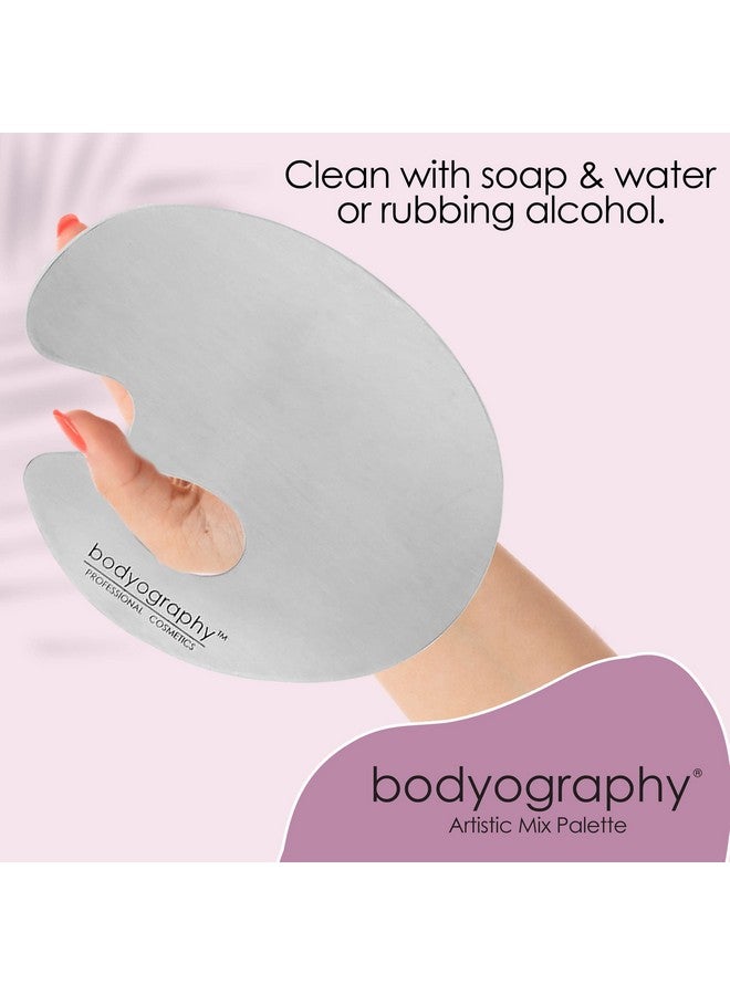 Bodyography لوحة فنان من الفولاذ المقاوم للصدأ، لوحة خلط أنيقة وسهلة التنظيف وصحية - Image 5