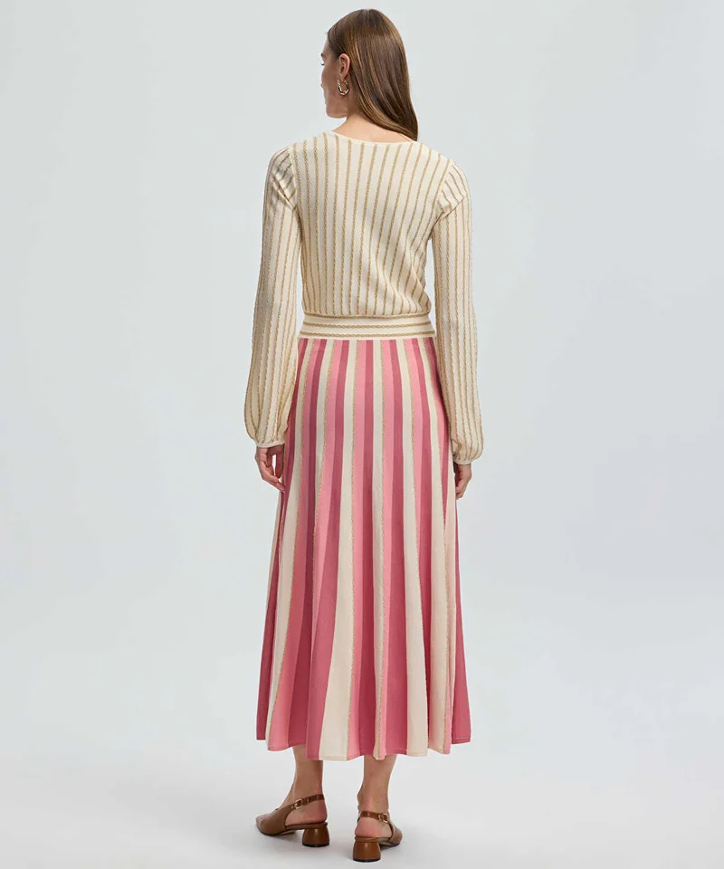 Ipekyol  Color-Block Lurex Knit Dress for Women | Best Price UAE