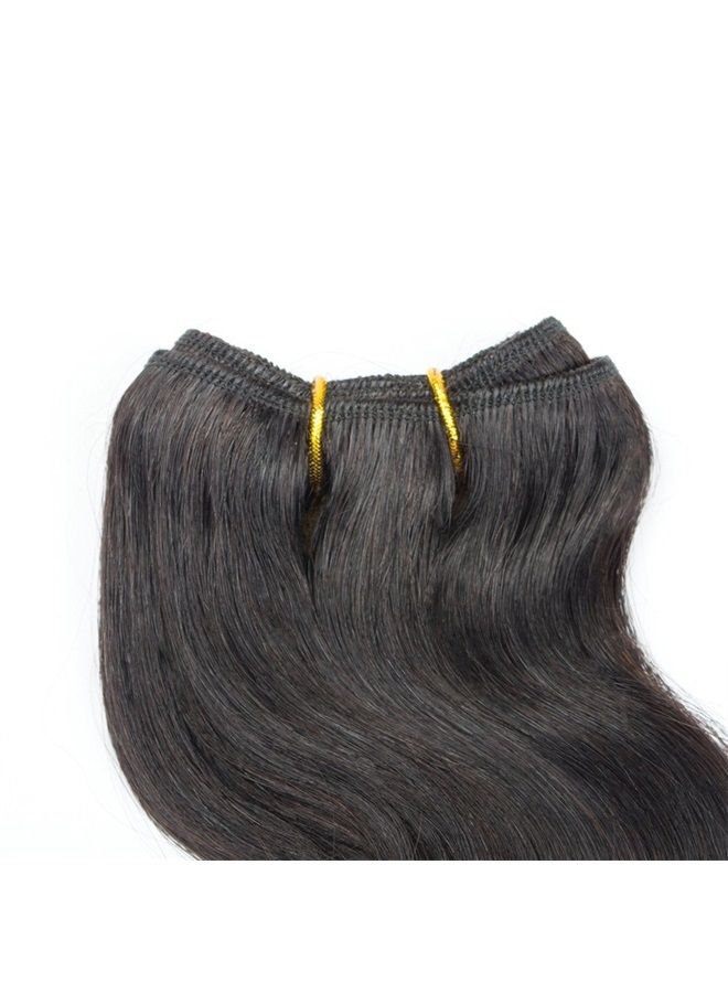 Selina 4 حزم من شعر البرازيل الموجي الطبيعي 8 بوصة، حزم شعر بشري 50 جرام/قطعة، لون طبيعي (8''x4 BODY، طبيعي) - Image 2