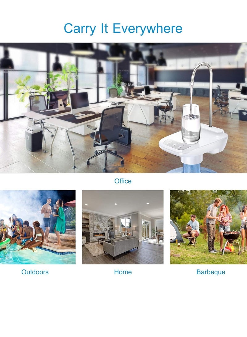 Water Pumps for 5 Gallon Bottle, Electric Drinking Water Pump Portable Water Bottle Dispenser, Automatic Water Dispenser Pump Water Bottle Pump for Home, Kitchen, Office, Camping - Image 5