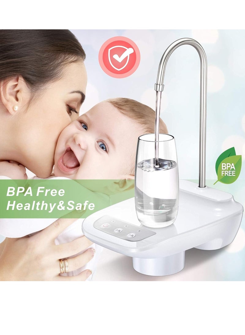 Water Pumps for 5 Gallon Bottle, Electric Drinking Water Pump Portable Water Bottle Dispenser, Automatic Water Dispenser Pump Water Bottle Pump for Home, Kitchen, Office, Camping - Image 4