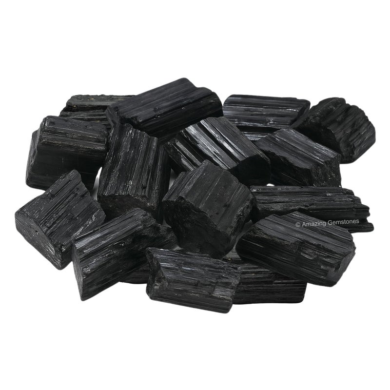 Amazing Gemstone أحجار كريمة مذهلة من الكوارتز الأسود الأصلي - تورمالين أسود (قطعتان) - Image 2