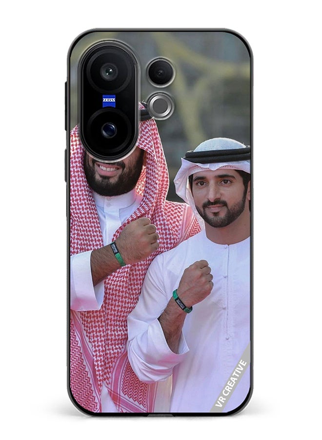 Protective Case Cover For Vivo X200 FE Mohammed Bin Salman And Sheikh Hamdan Bin Mohammed Bin Rashid Al Maktoum Design Multicolour