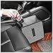 wedfish Foldable Car Trash Cans with RhinestoneBling Car Trash Bin for Car Seat Organizer Car DecorationsUniversal Bling Car Accessories Car Garbage Can for Most CarsSUVsTrucks White - Image 2