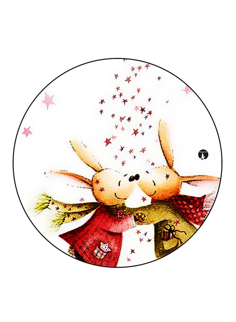RKN Rabbits Printed Mouse Pad Multicolour