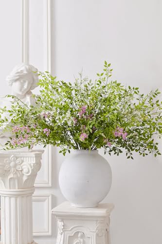 MISSPIN Artificial Flowers with Greenery Stems Faux Plants Indoor Branches for Tall Vase Ultra-Realistic, 12 Pcs Wedding Centerpieces, Home Decor & DIY Bouquets - Image 4