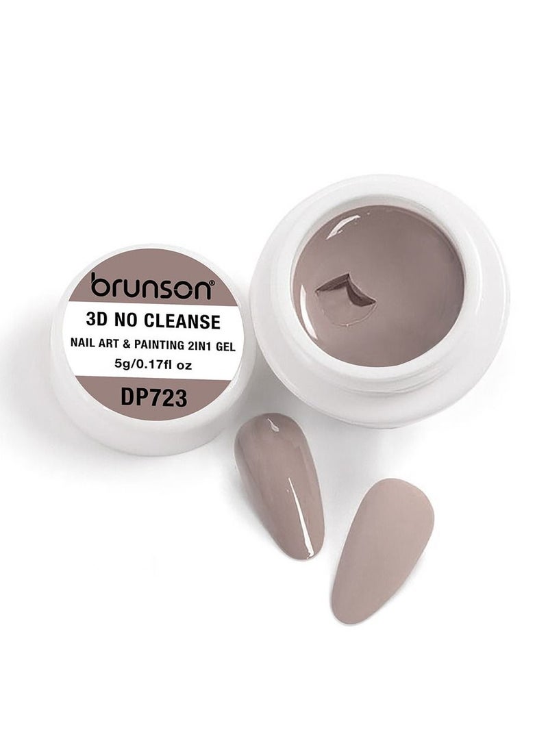 brunson Gel Paint 5g French Ombre nail art Soak off UV LED Gel Polish for Manicure Pedicure Long Lasting 3D No Cleanse Nail Art 2in1 Gel Creamy Painting Gel for 3d sculpture Good Self Leveling Rich Pigment - Image 1