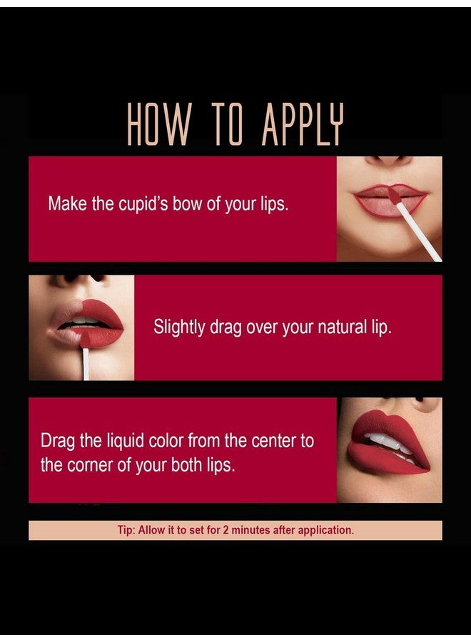 INSIGHT Cosmetic Matte Lip Ink, LG43-10, 10-Top Notch - Image 3