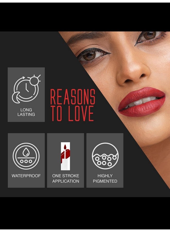 INSIGHT Cosmetic Matte Lip Ink, LG43-10, 10-Top Notch - Image 2