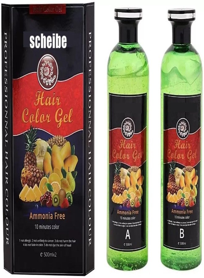 Scheibe Hair Color Gel, Ammonia Free, 10 Minutes Color, 500ml x 2 - Image 1