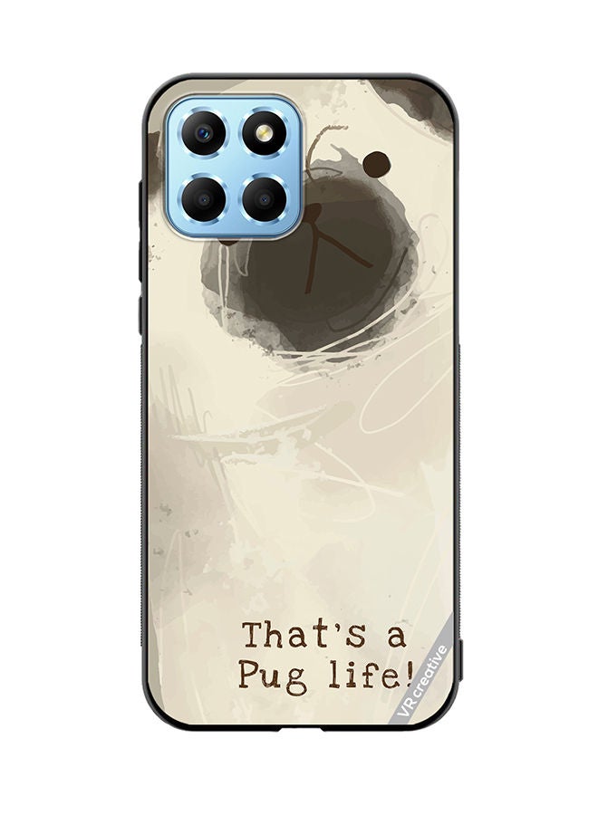 VR CREATIVE Protective Case Cover For Honor X8 5G Pug Life 1  Design Multicolour - Image 1