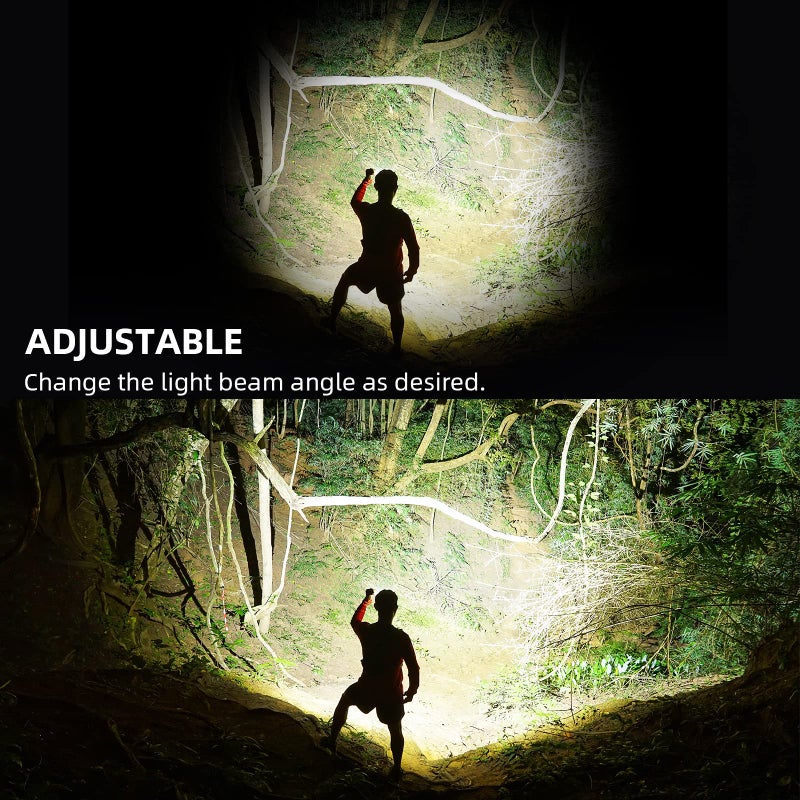 azamine Flashlights High Lumens Rechargeable - 990000 Lumen Super Bright LED Flashlight 7 Modes with COB Work Light, IPX7 Waterproof Handheld Flash Light for Home, Camping, Hiking - Image 4