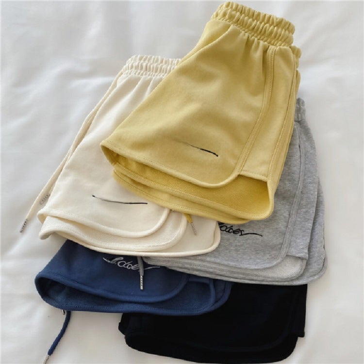 Sports Shorts Womens 2023 Summer New Loose Outer Wear Home Pajama Pants High Waist Casual Wide Leg Yoga Hot Pants Trendy Black  - Image 5