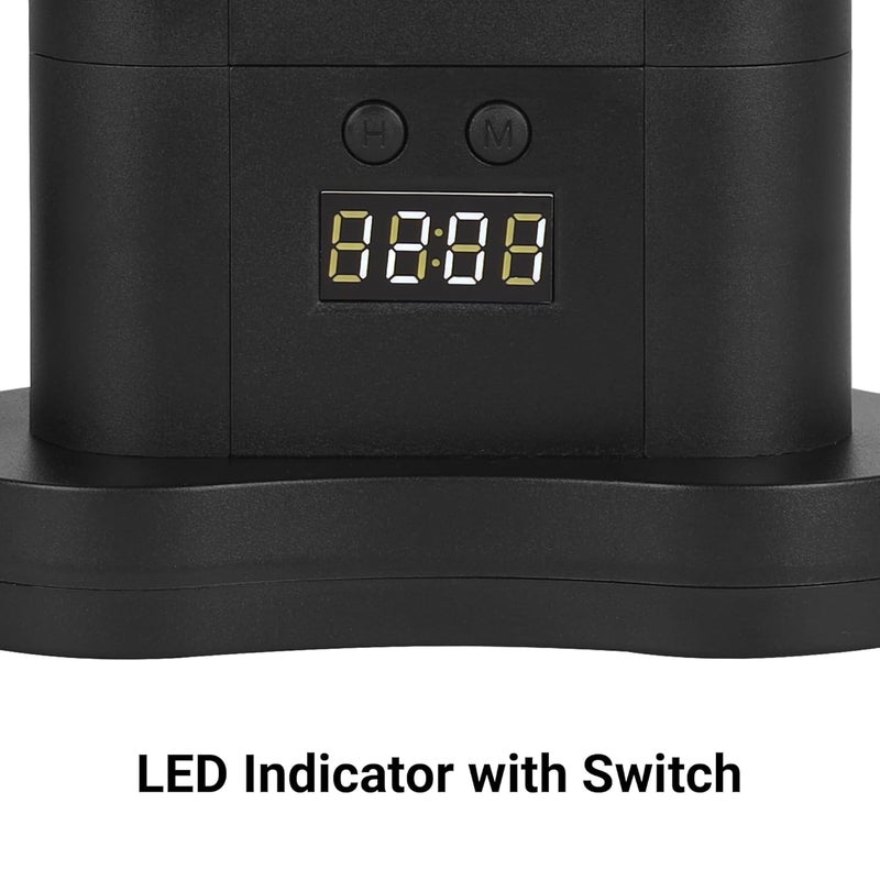 ZEBRONICS ZEBRONICS Power Block 385 Tower Extension Board 2500 Watts 10 Amps 1x Type C Port 8X Universal Socket 2X USB Port LED Indicator Digital Counter OnOff Switch 5 Meter  - Image 5
