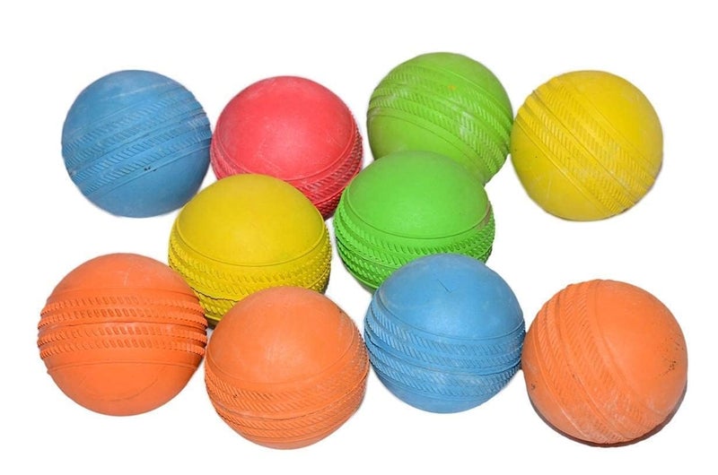 Canbee Cricket Rubber Black and Color Stamper Balls for Gully Cricket Play Pack of 3 (Multicolor) - Image 2