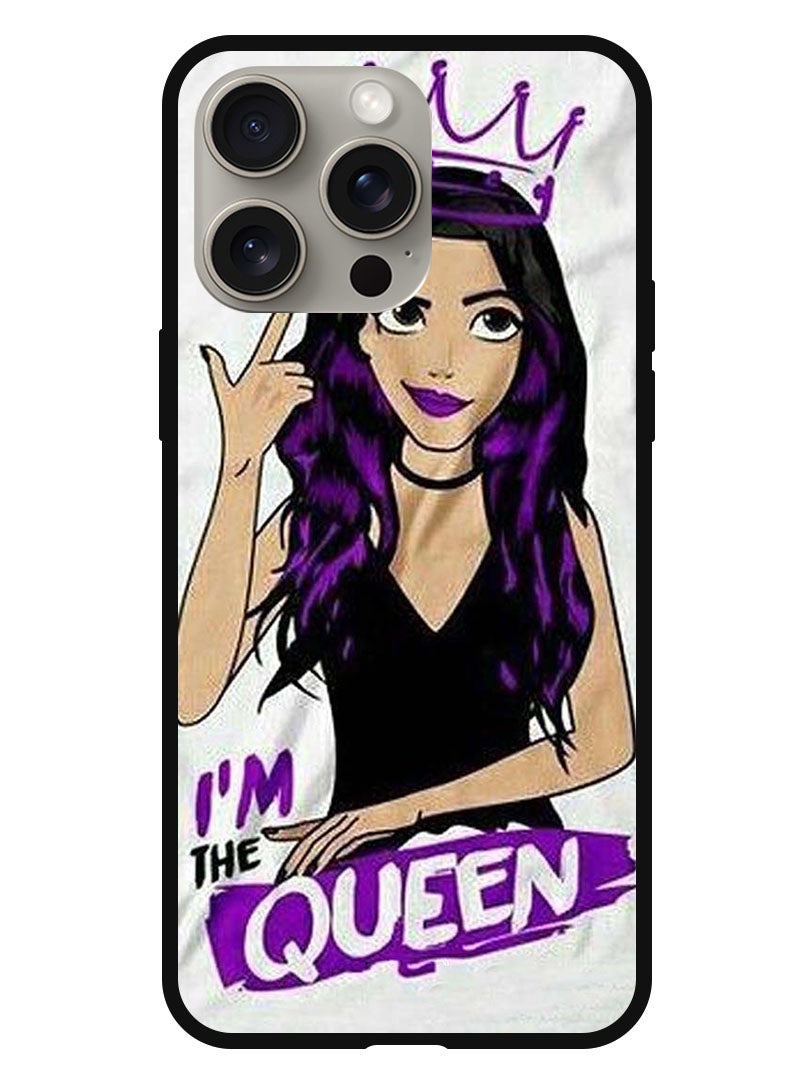Theodor Protective Case Anti Scratch Shock Proof Bumper Cover For iPhone 15 Pro Max I Am Queen - Image 1